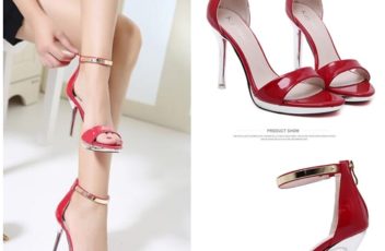 SHH88291 IDR.230.000 MATERIAL PU HEEL 10CM COLOR RED SIZE 35,36,37,38,39,40