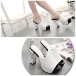 SHH920 IDR.180.000 MATERIAL PU HEEL 11CM COLOR WHITE SIZE 35,36,37,38,39