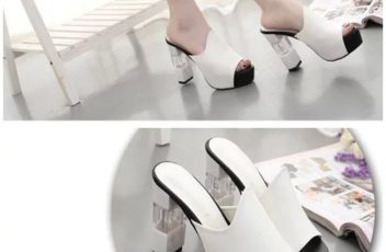 SHH920 IDR.180.000 MATERIAL PU HEEL 11CM COLOR WHITE SIZE 35,36,37,38,39