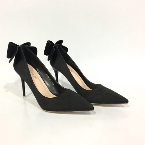 SHH92222-black Sepatu Heels Elegan 10CM