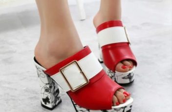 SHH936 IDR.170.000 MATERIAL PU HEEL 11CM SIZE 35,36,37,38,39 COLOR RED