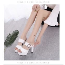 SHH956-white Sepatu High Heels Wanita 11CM