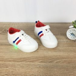SHK007-red Sneakers Lampu Fashion Anak Keren