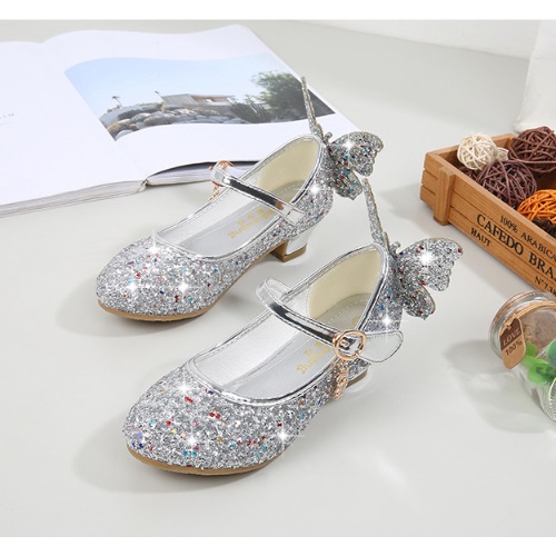 Jual SHK1167-silver Sendal Pesta Anak Cewek Terbaru 