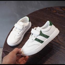 SHK1606-green Sepatu Sport Keren Anak Sekolah Unisex