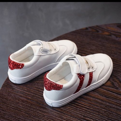 SHK1606-red Sepatu Sport Keren Anak Sekolah Unisex