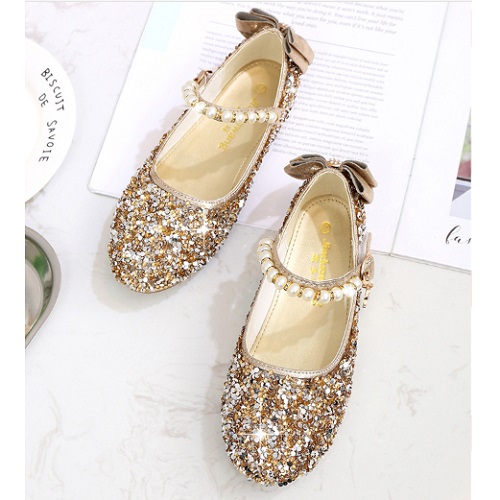 Jual SHK179918 gold Sandal  Pesta  Import Anak  Cantik  