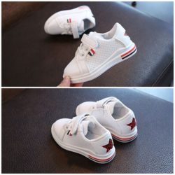 SHK189-red Sepatu Kets Anak Trendy Import Terbaru
