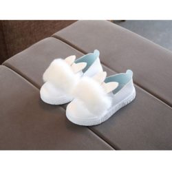 SHK502-white Sepatu Plushy Anak Cantik Import