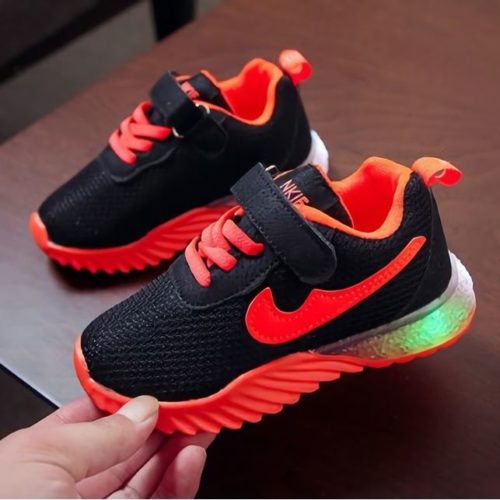 SHK622-orange Sepatu Sneakers Anak Keren Import Terbaru