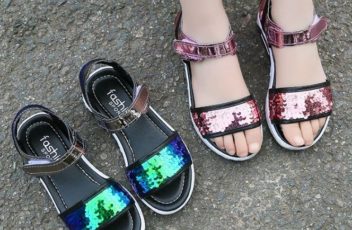SHK7066-blue Sepatu Pesta Anak Cantik Imut Import