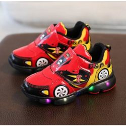 SHK95-red Sepatu Sneakers Anak Cars Import