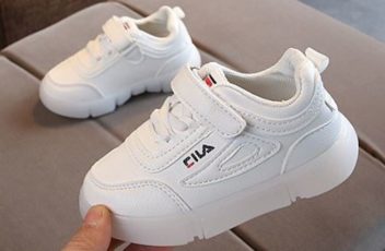 SHK9527-white Sepatu Sneakers Anak Cantik Lucu Terbaru