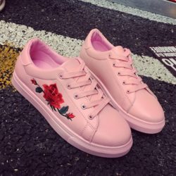 SHS1892-pink Sepatu Sport Fashion Rose Cantik