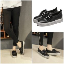 SHS2582-black Sepatu Fashion Import