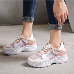 SHS284-pink Sepatu Sneakers Modis Kekinian Terbaru