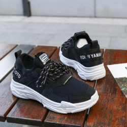 SHS6611-black Sepatu Sneaker Fashion Wanita Cantik
