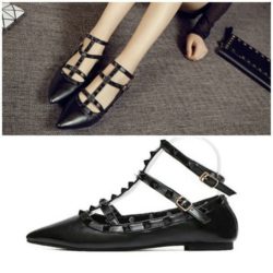 SHS72678-BLACK Sepatu Fashion Santai
