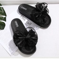SHS808-black Sandal Pita Wanita Cantik Import