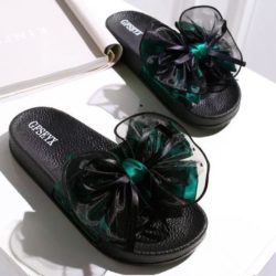SHS808-green Sandal Pita Wanita Cantik Import