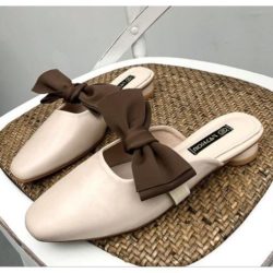 SHS8090-beige Sepatu Flatshoes Wanita Modis Import