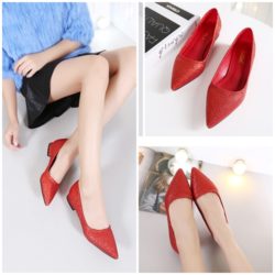 SHS85412-red Sandal Import Elegan