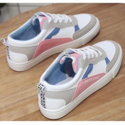 SHS880-pink Sepatu Sneakers Wanita Casual Import