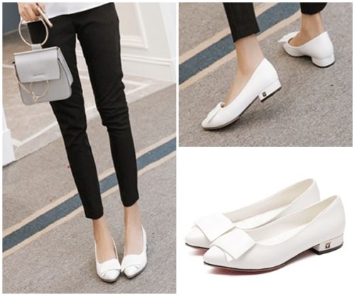 SHS9421-white Sepatu Pesta Elegan