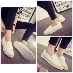 SHSA11-white Slip On Shoes Fashion