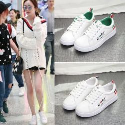 SHSA618-white Sepatu Sneakers Wanita Cantik Import Terbaru