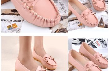 SHSB01-pink Slip On Shoes Cantik