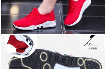 SS001-red Sepatu Sneaker Fashion Import Wanita