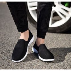 SS1235-black Sepatu Sneakers Cowok Keren Import
