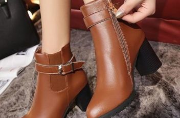 SSX881 IDR.90.000 MATERIAL PU HEEL 7CM COLOR BROWN SIZE 36,40