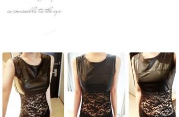 T1946 IDR.95.OOO MATERIAL LACE+PU-LENGTH-55CM-BUST-86CM WEIGHT 230GR COLOR ASPHOTO